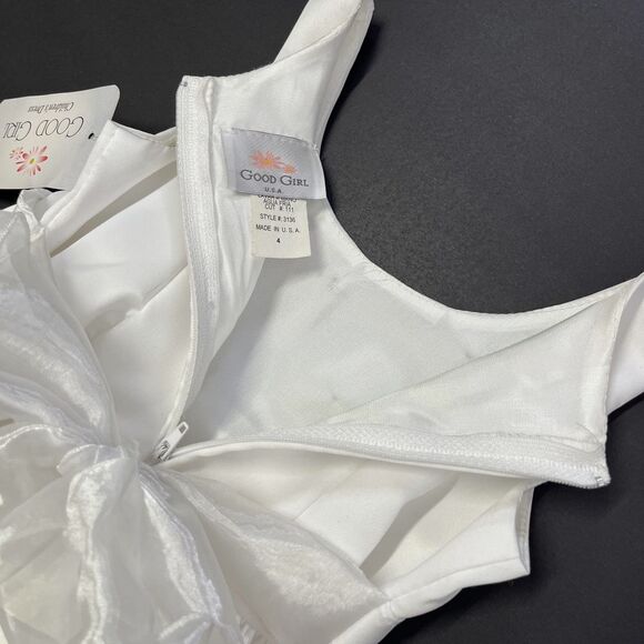 Good Girl Childrens‎ White Pearl Formal Party Wedding Event Dress, Good Girl 499 - Picture 12 of 14